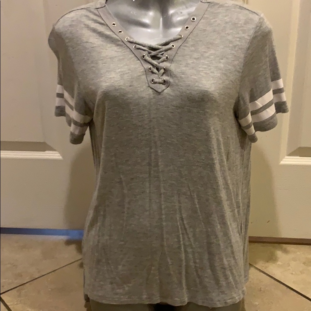 Each lace up t-shirt